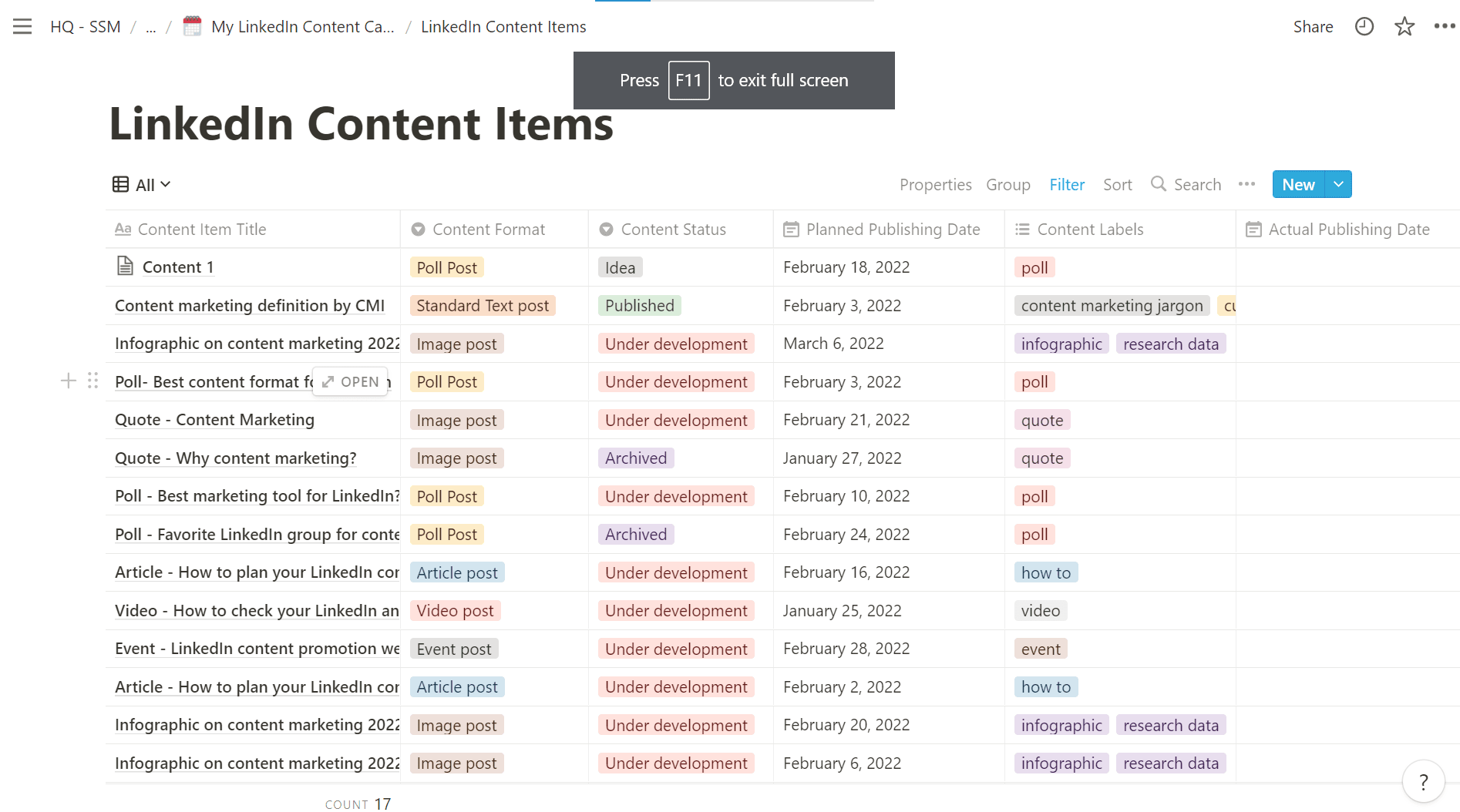 table-view-linkedin-calendar-template
